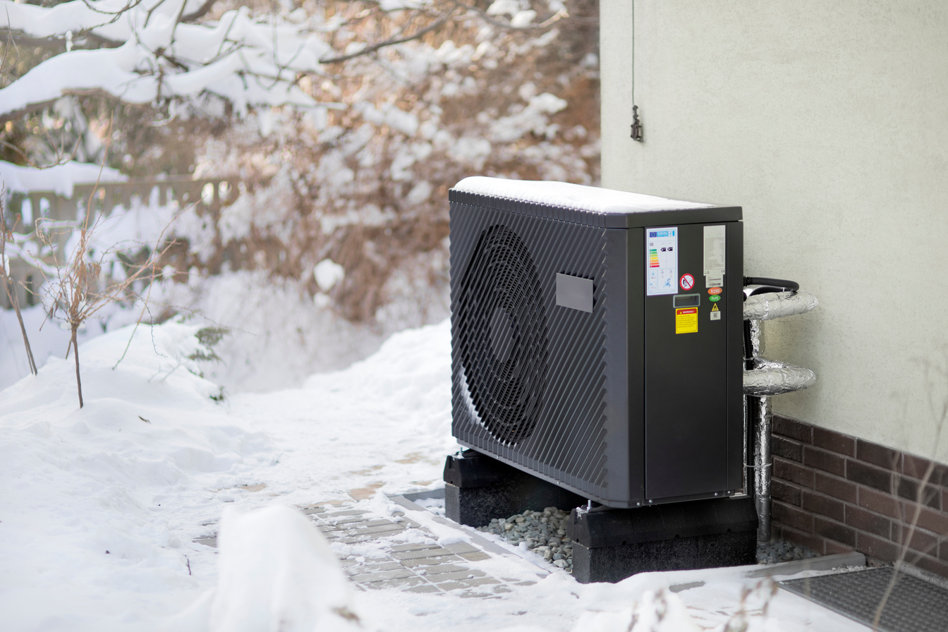 Air source heat pump in winter conditions